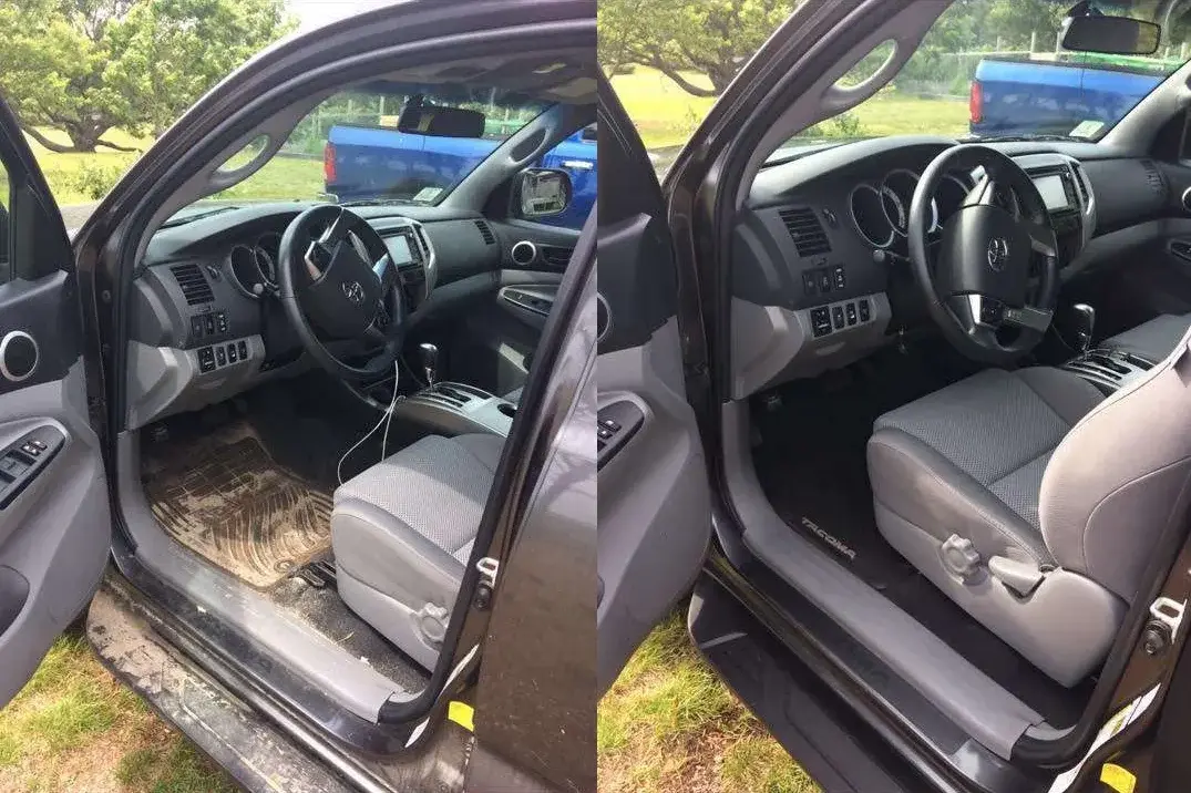 Pressure washed deck and outdoor furniture